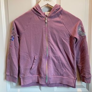 Moon & Stars Sequin French Terry Hoodie in Size 10